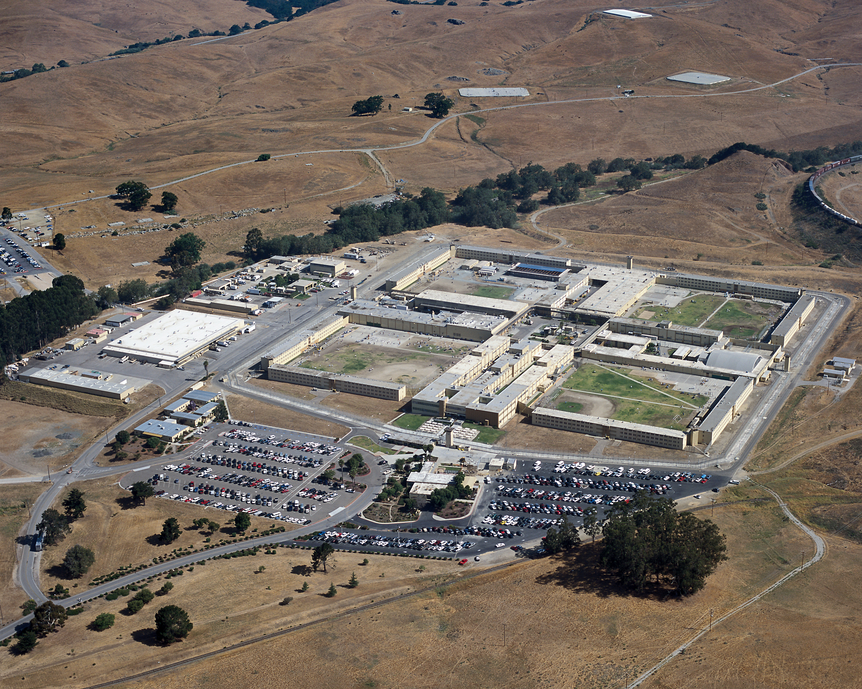 Aerial Shots of California State Prisons.